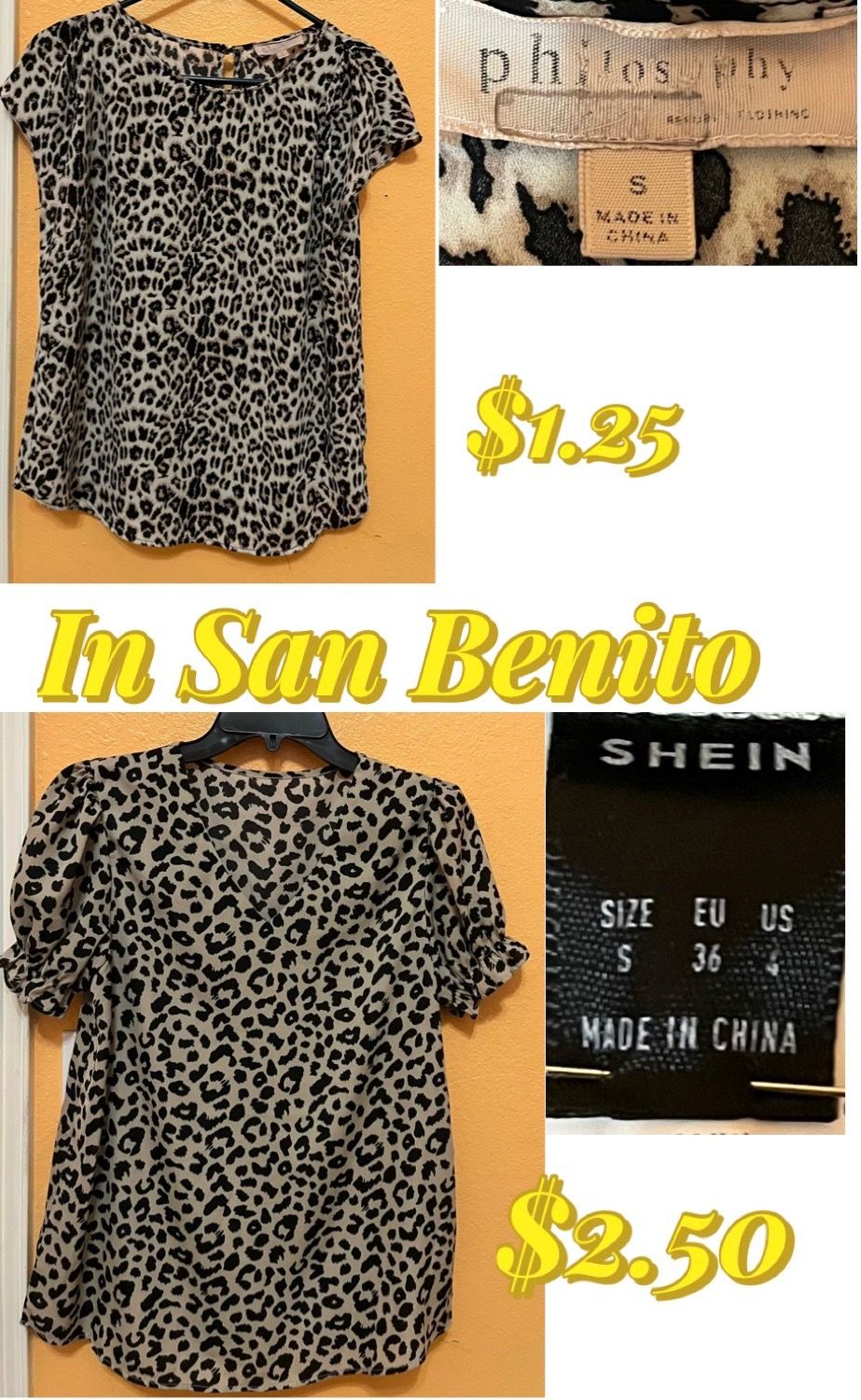 Leopard Print Tops- SHEIN - philosophy