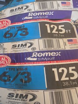 6/3 Romex 125Ft