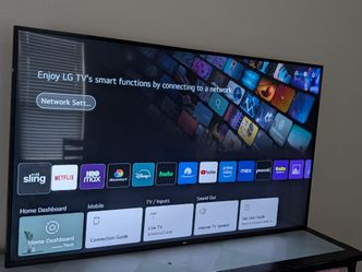 LG Smart TV Large Flat Screen