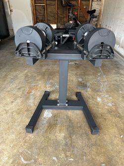 Adjustable Dumbbells with Stand