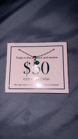 NWT Effy Emerald Green Gemstone Pendant Necklace + $50 Trade-In Voucher (Cruise)