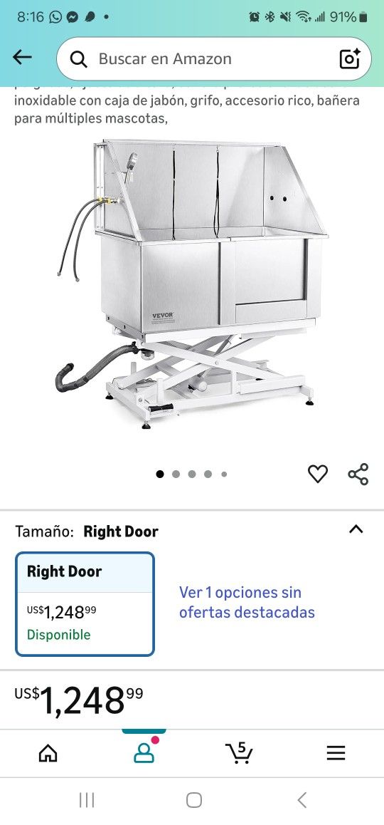 Dog Electrical Grooming Tub 50 Inch. NEW. Never Used