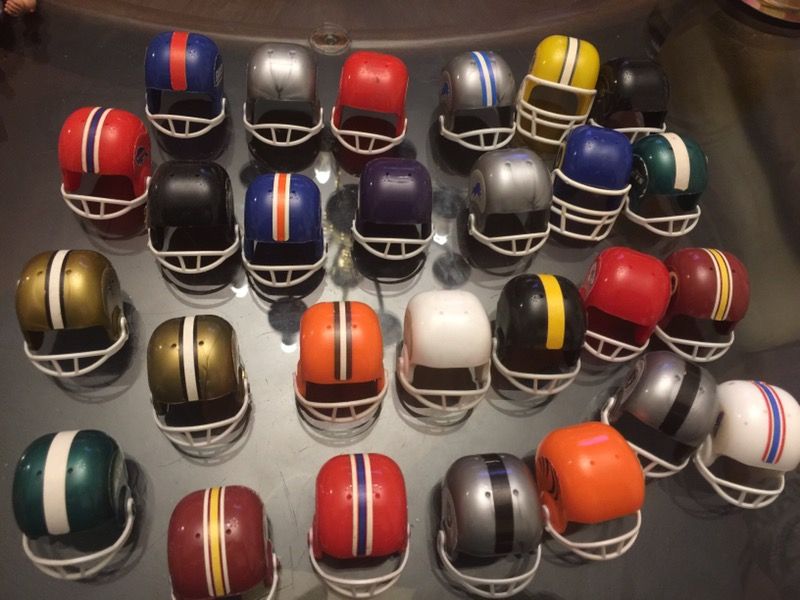 Mini football helmets