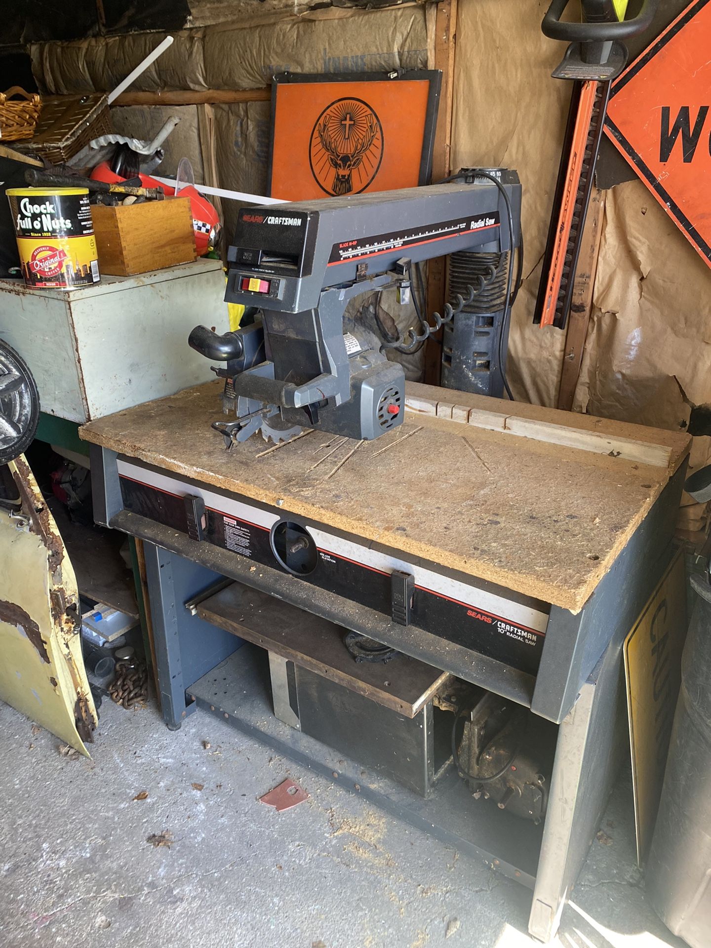 Sears Craftsman 10 Inch Radial Arm Saw With Work Bench