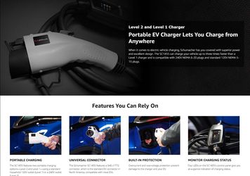 Schumacher L1 & L2 portable EV charge unit