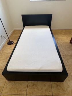 Twin Size Bed and Mattress