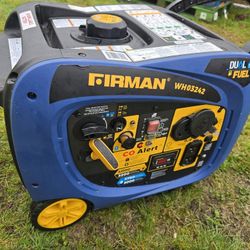 Firman Dual Fuel Inverter Portable Generator 4000W Electric Start with CO ALERT