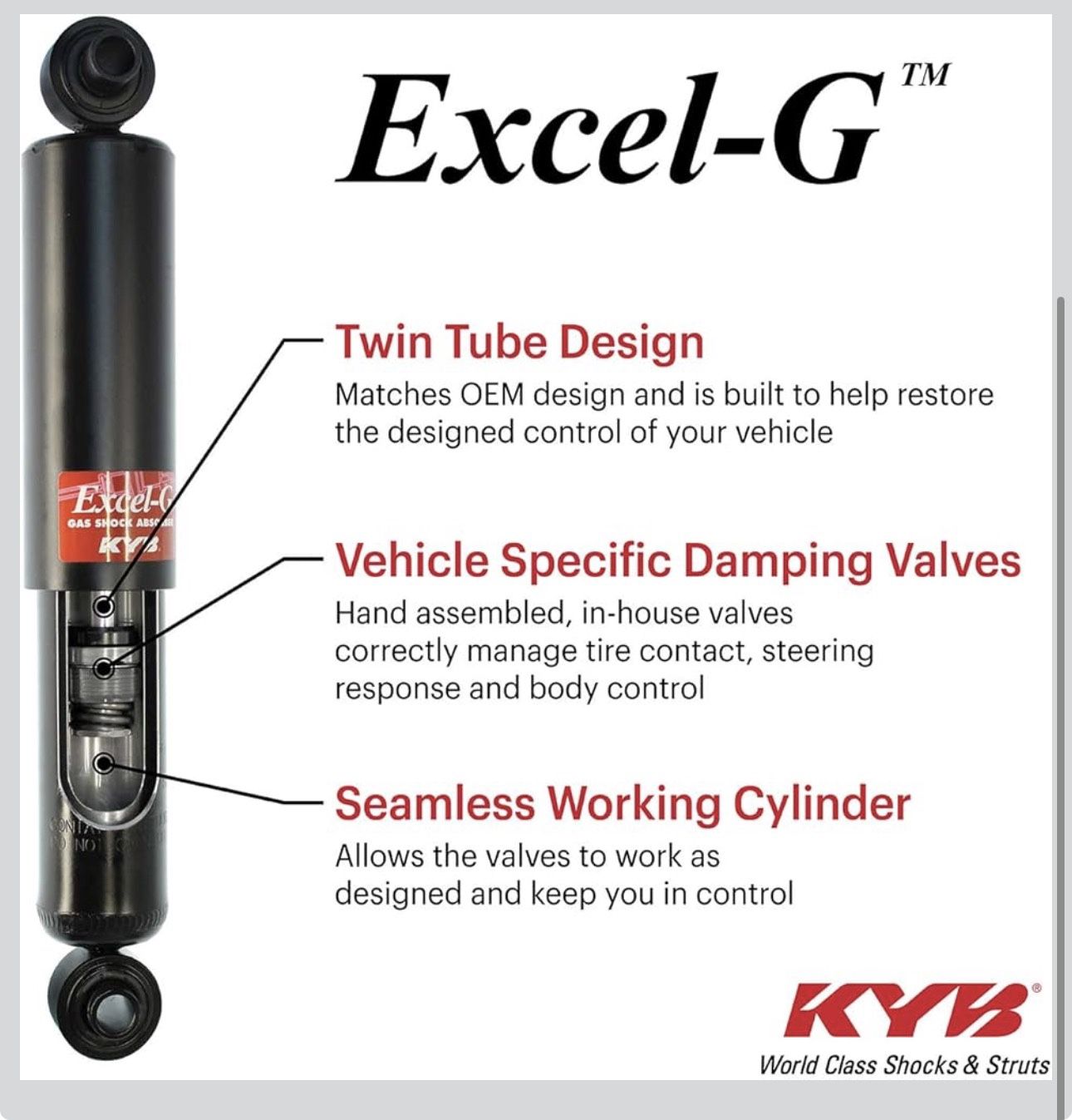 KYB 341257 Excel-G Gas Struts