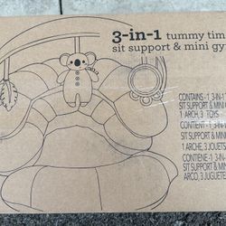 Infantino 3-in-1 Tummy Time, Sit Support & Mini Gym 