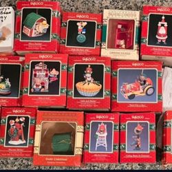 Enesco Ornaments (~1990) - 17 Total - Most New In Box