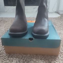 Mismatched wolverine leather work boots left 12 right 13 new construction
