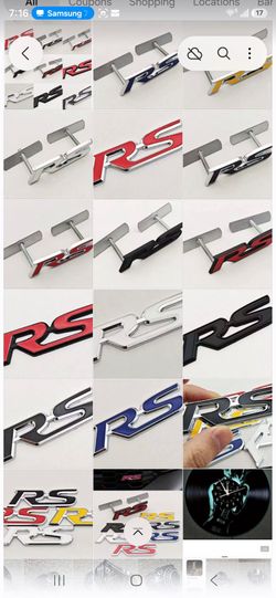 Honda RS grill badge emblem 3.5x.94"