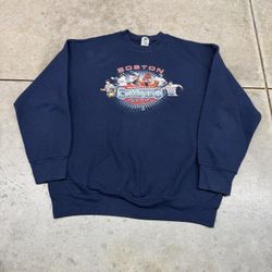 vintage boston red sox world series champions navy crewneck size xl