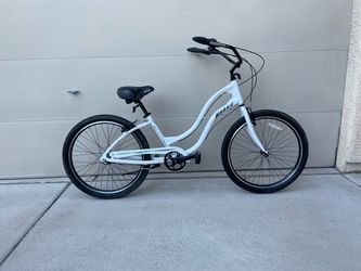 Mango Cruiser Bike White 8 Speed Light weight aluminum frame