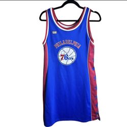 Hardwood Classics Philadelphia 76ers NBA Jersey Dress Women’s Size Large