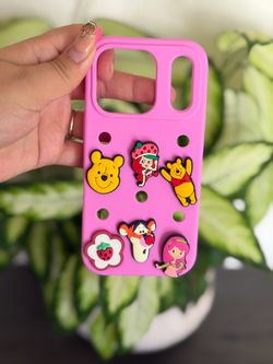 17 pro Phone case from Target with croc charms