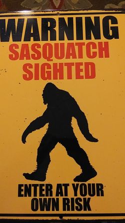 Bigfoot sign
