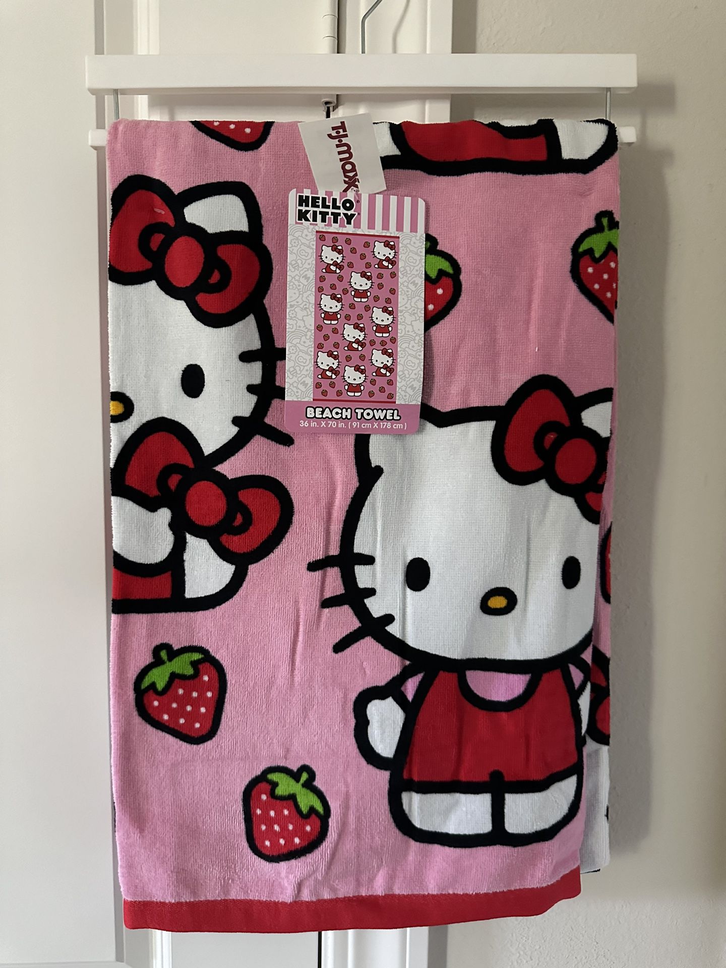 Hello Kitty Strawberry Beach Towel 
