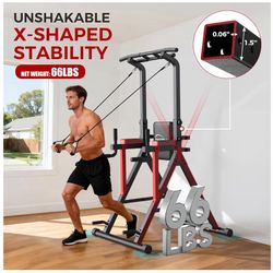 Brand New – Unopened Pull Up Bar & Dip Station