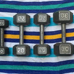 SET OF DUMBBELLS (PAIRS OF) :  10s  20s  30s  