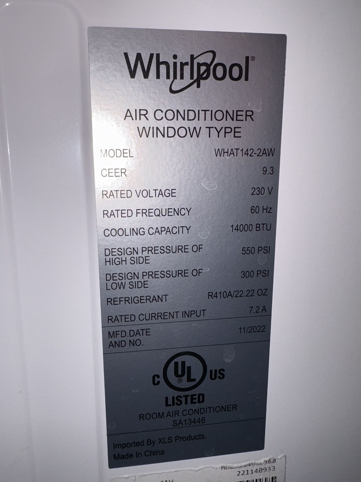 14000 BTU air Conditioner