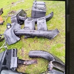 Attachments For Mowers. Bags Carts Thatcher Plow Pishbars Stands Weights