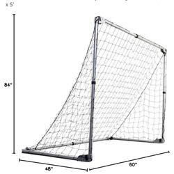 Lifetime 90046 Soccer Goal with Adjustable Height and Width, 7' x 5'