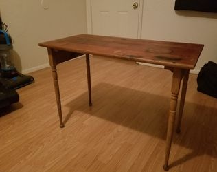 Antique Vintage Carl Forslund Cherry Folding Table Late 1960 S Table Early American Style Rectangular Plank Top Turned Folding Legs For Sale In Del City Ok Offerup