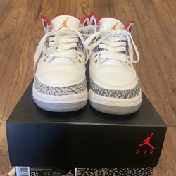 Air Jordan 3 Retro- Kids Size 3.5Y 