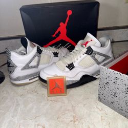 VNDS NEW IN BOX Air Size 10 Jordan 4 Retro OG White Cement Grey 2016