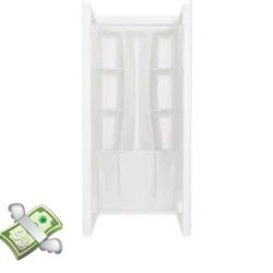 Delta
Classic 500 32 in. W x 73.25 in. H x 32 in. D 3-Piece Direct-to-Stud Alcove Shower Surrounds in High Gloss White