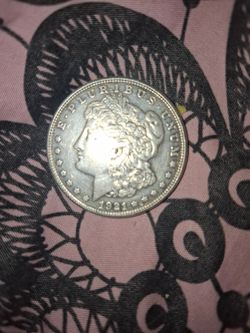 1921 silver dollar.with s mint mark