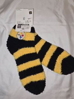 Steelers fuzy socks