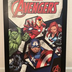 28”x 40” Large Marvel Avengers Artwork