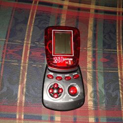 Toy Box 256 Games In 1 Vintage Handheld Electronic Red Working