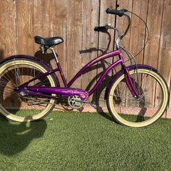 Electra Karma Model. Women’s Three Speed Beach Cruiser. 26 Inch