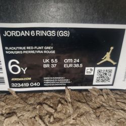 6 RING JORDAN'S AQUA Asking 110