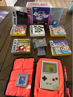 Vintage Nintendo Game Boy Collection – DMG-01 Console, Boxed Games, Handy Boy, Game Genie