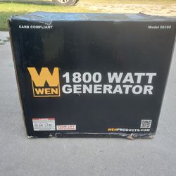 New WEN 1800 generator in box