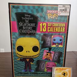 Funko Pocket Pop 13 Day Calender The Nightmare Before Christmas Blacklightfigures