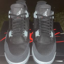 Jordan 4 Black Canvas