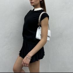 Sweater Vest With Detachable Collar 