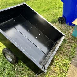  10-cu ft Steel Dump Cart, 400-lb Capacity