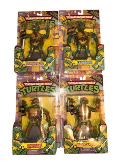 Teenage Mutant Ninja Turtles Classic Collection 4 Figure Set 2012 Playmates TMNT
