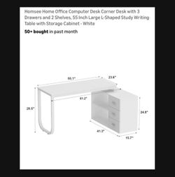 Office desk with storage