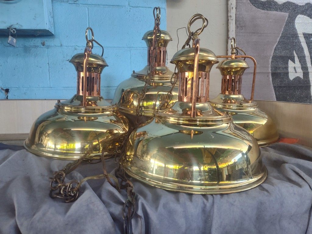 Brass Hanging Lamps