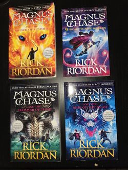 Rick Riordan Magnus Chase Series 4 books collection set