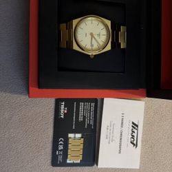 Gold Tissot PRX 40mm