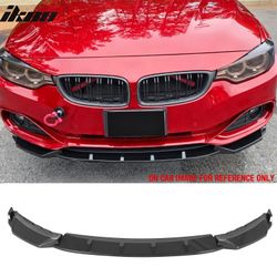 Fits 2014-2020 BMW 4-Series F32 F33 F36 Front Bumper Lip ABS Carbon Fiber Print 3PCS