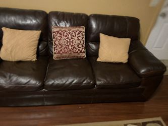 Leather Sofa / Chairs $400